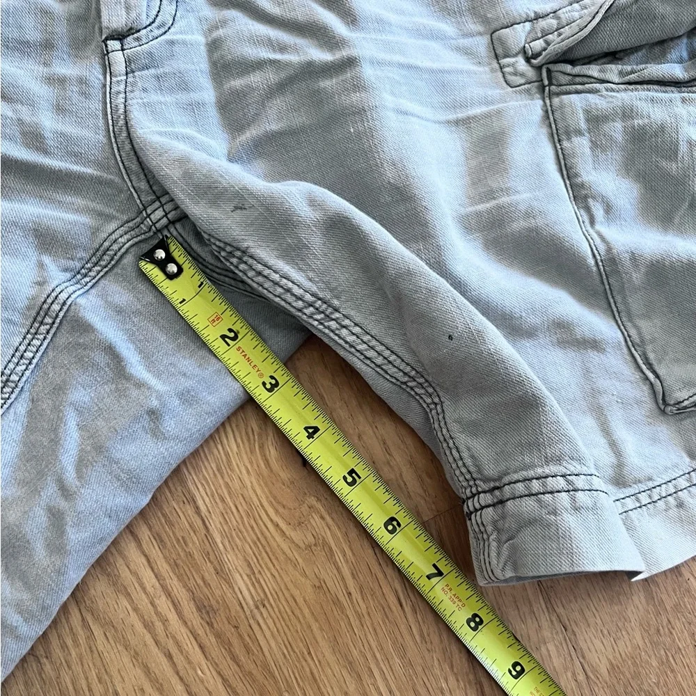 Men's Faherty Size 34-36 waist Gray Cargo Shorts with Relaxed Fit 8